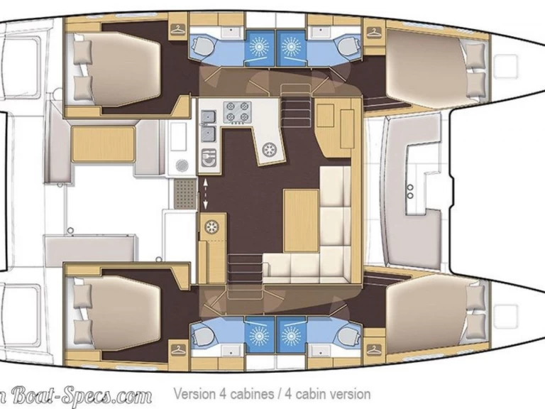 Huur Catamaran met of zonder schipper Lagoon in Le Marin