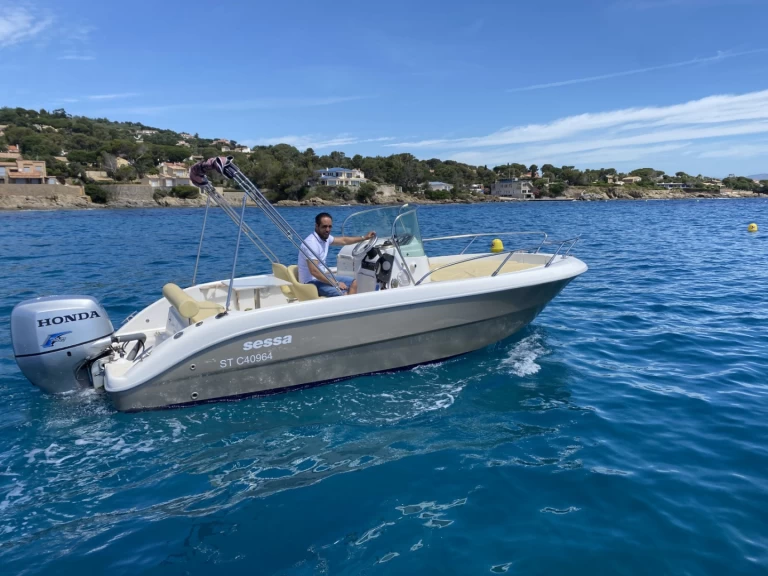 Verhuur Motorboot Sessa Marine met vaarbewijs