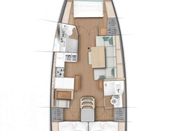 Verhuur Zeilboot Jeanneau met vaarbewijs
