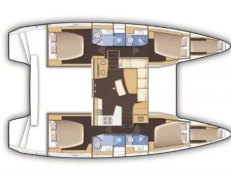 Verhuur Catamaran Lagoon met vaarbewijs