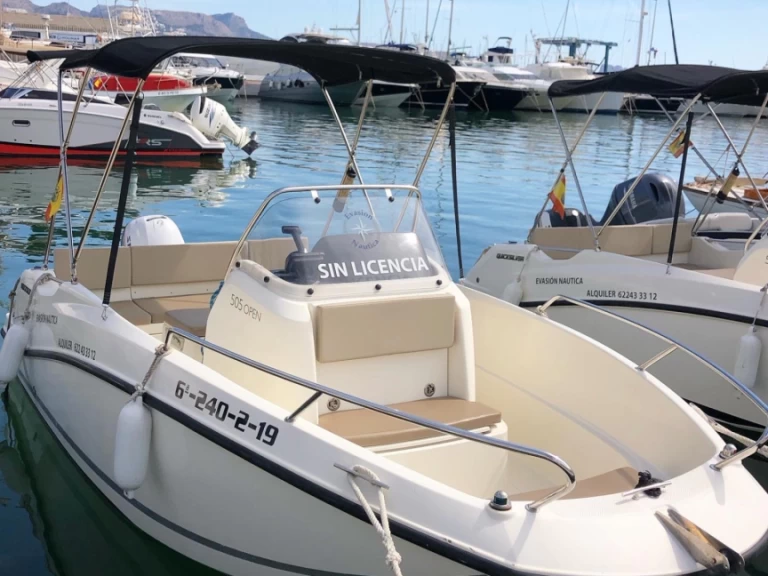 Quicksilver open 505 te huur van particulier of professional in Altea
