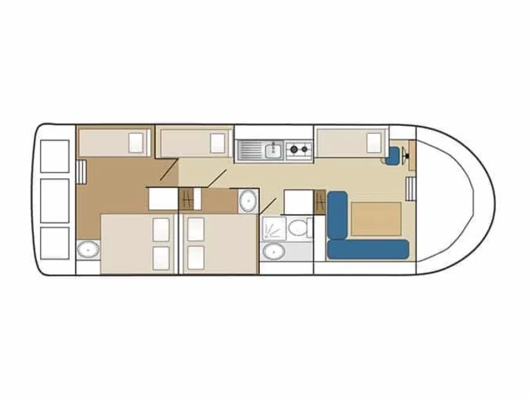 Verhuur Woonboot in Chenillé-Changé - Low Cost Eau Claire 1130