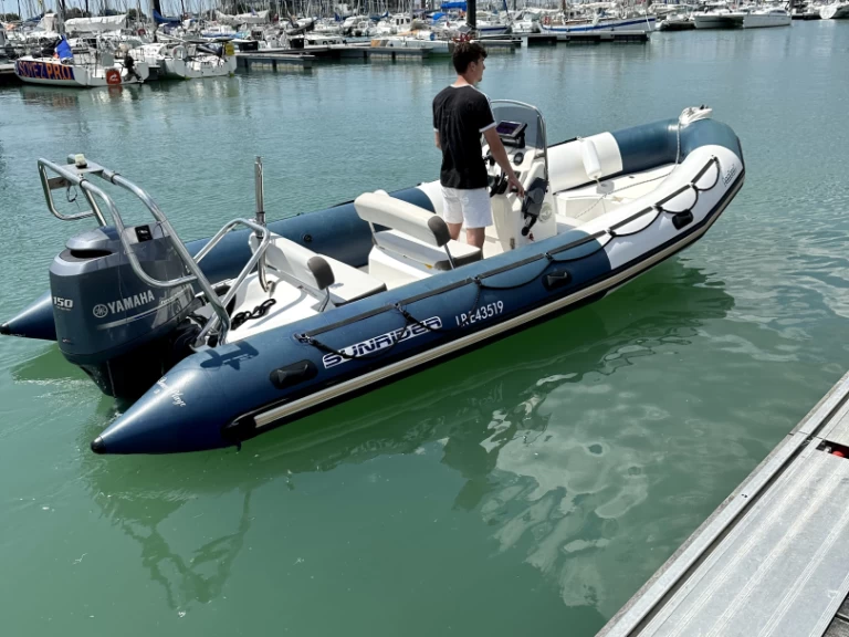 Verhuur RIB Bombard met vaarbewijs