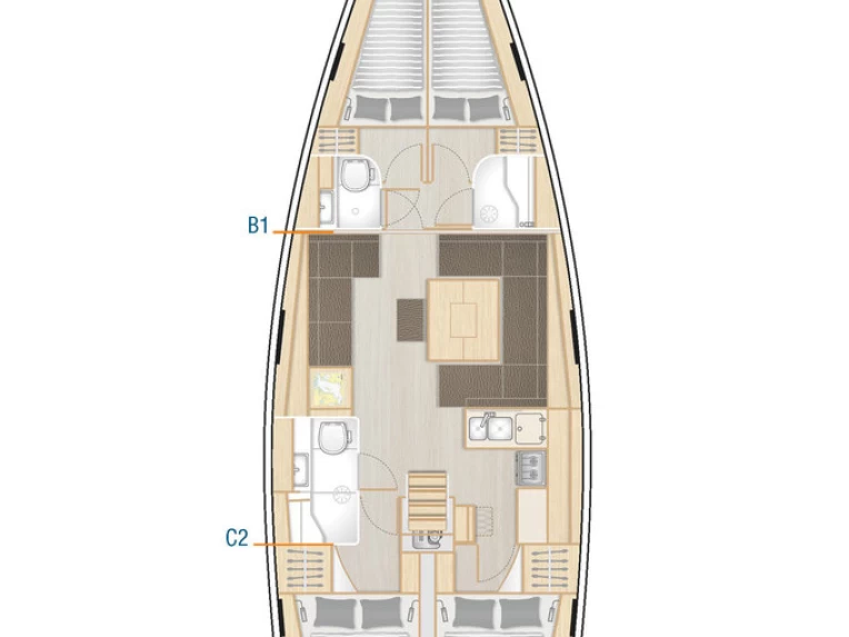Huur Zeilboot met of zonder schipper Hanse in Sukošan