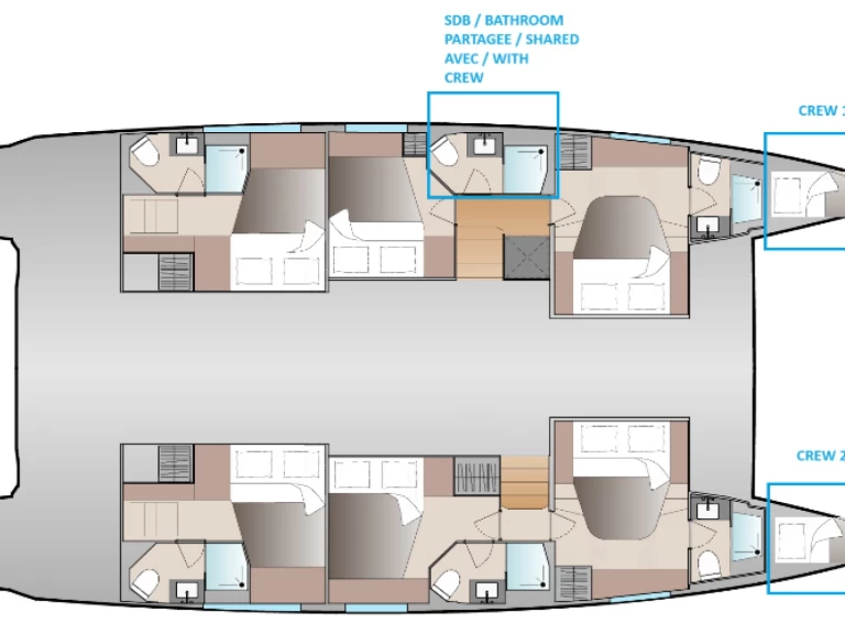 Fountaine Pajot Aura 51 te huur van particulier of professional in Saint Lucia