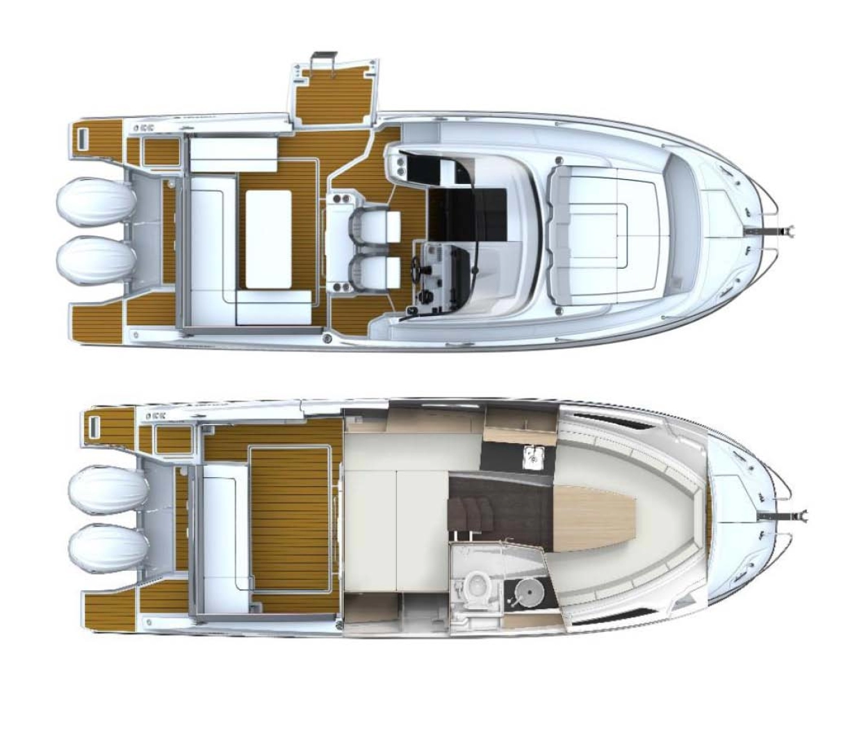 Verhuur Motorboot in Empuriabrava - Jeanneau Cap Camarat 9.0 WA