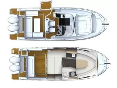 Verhuur Motorboot in Empuriabrava - Jeanneau Cap Camarat 9.0 WA