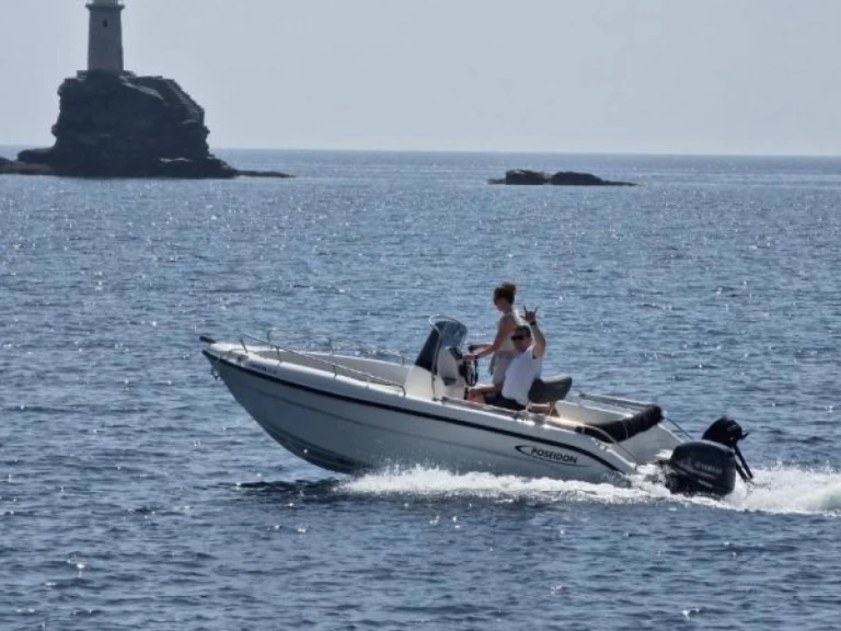 Huur Motorboot met of zonder schipper Poseidon in Andros