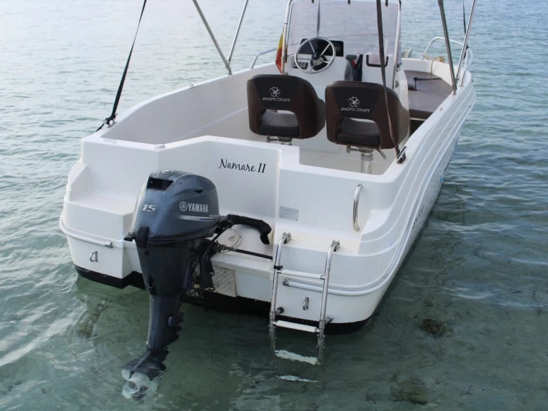 Verhuur Motorboot Pacific Craft met vaarbewijs