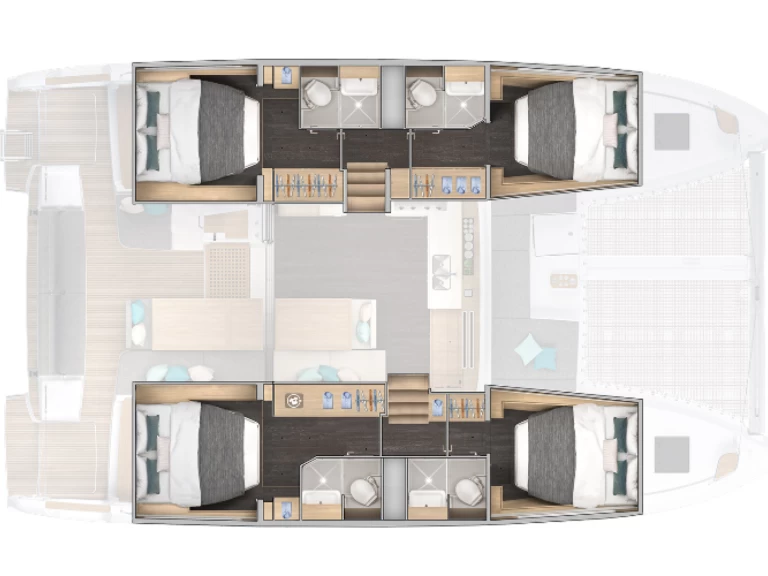 Verhuur Catamaran in Le Marin - Lagoon Lagoon 43