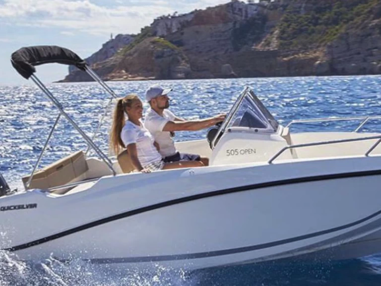 Verhuur Motorboot in Mandelieu-la-Napoule - Quicksilver Activ 505 Open