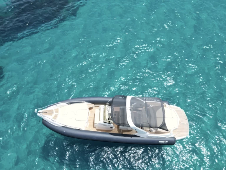 Bootverhuur Porto Rotondo goedkoop Marlin Boat 38 Top