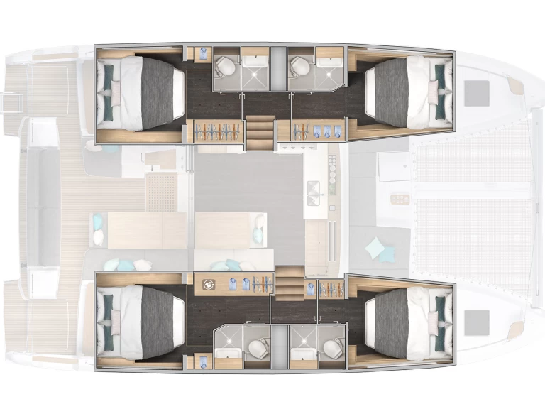 Verhuur Catamaran in Sant Antoni de Portmany - Lagoon Lagoon 43