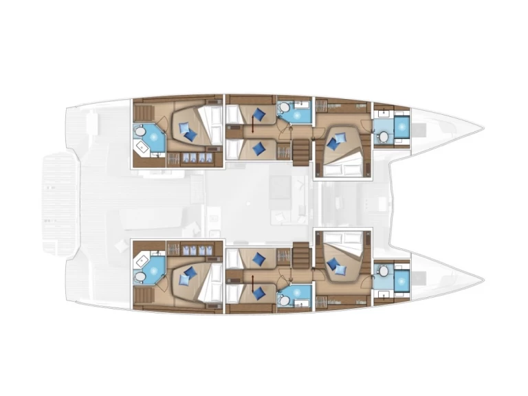 Verhuur Catamaran Lagoon met vaarbewijs