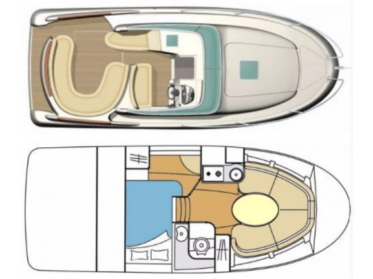 Verhuur Motorboot in Mandelieu-la-Napoule - Jeanneau Leader 805
