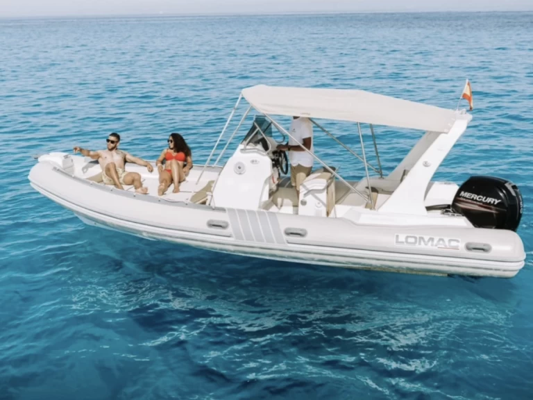 Verhuur RIB Lomac met vaarbewijs