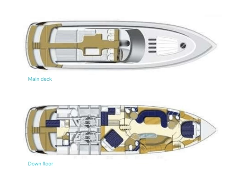 Verhuur Jacht in Ibiza Town - Princess Princess V65