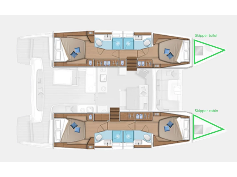 Verhuur Catamaran in Kaštela - Lagoon Lagoon 46