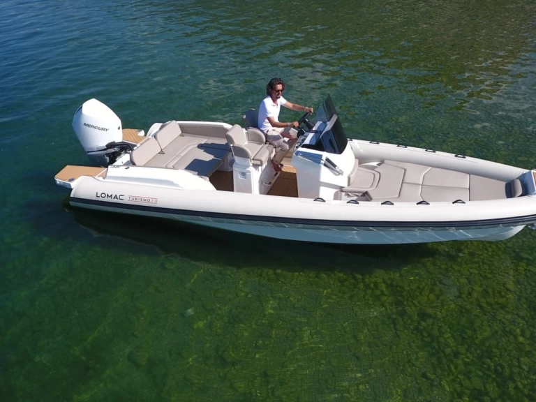 Verhuur RIB Lomac met vaarbewijs