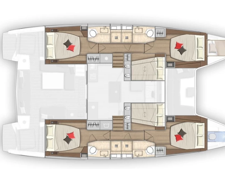 Verhuur Catamaran Lagoon met vaarbewijs