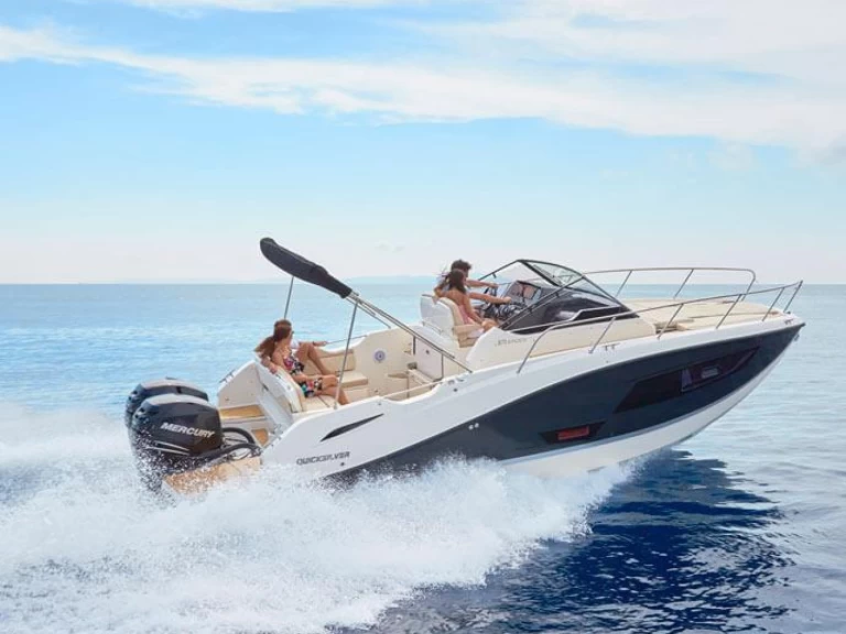 Verhuur Motorboot Quicksilver met vaarbewijs