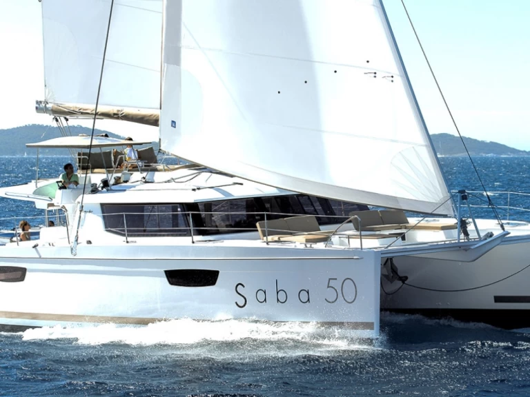 Jachthuur in Seget Donji - Fountaine Pajot Saba 50 via SamBoat