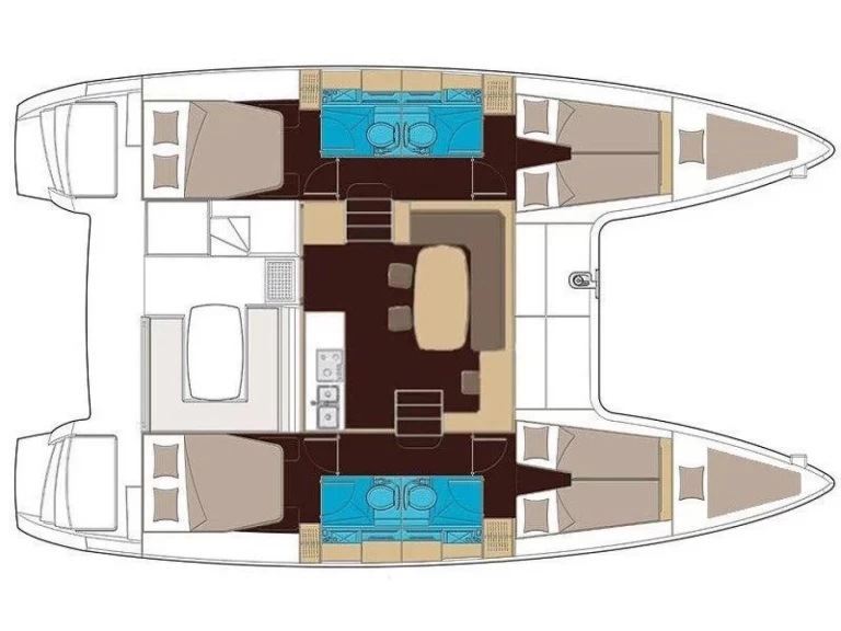 Bootverhuur La Savina goedkoop Lagoon 400 S2