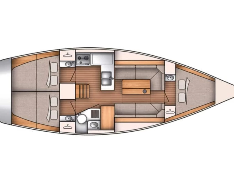 Verhuur Zeilboot Bénéteau met vaarbewijs