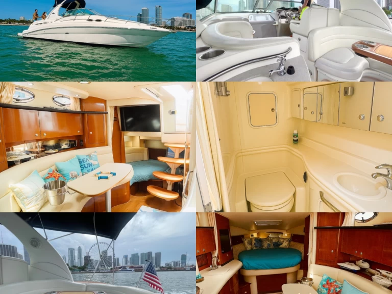 Verhuur Motorboot in Miami - Sea Ray Sundancer 37