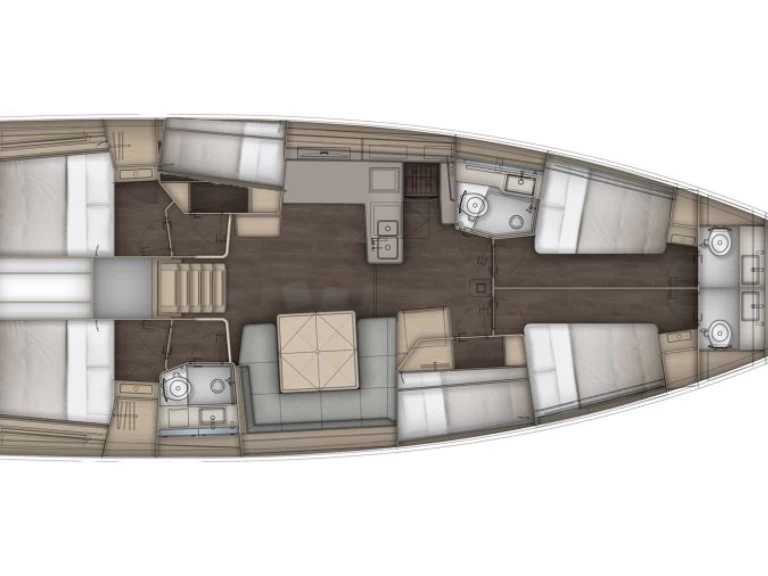 Jachthuur in Seget Donji - Dufour Dufour 54 - 6 cab. via SamBoat