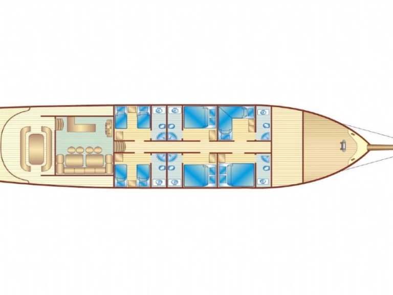 Huur Jacht met of zonder schipper Bibi Aysegul Gulet in Bodrum harbour