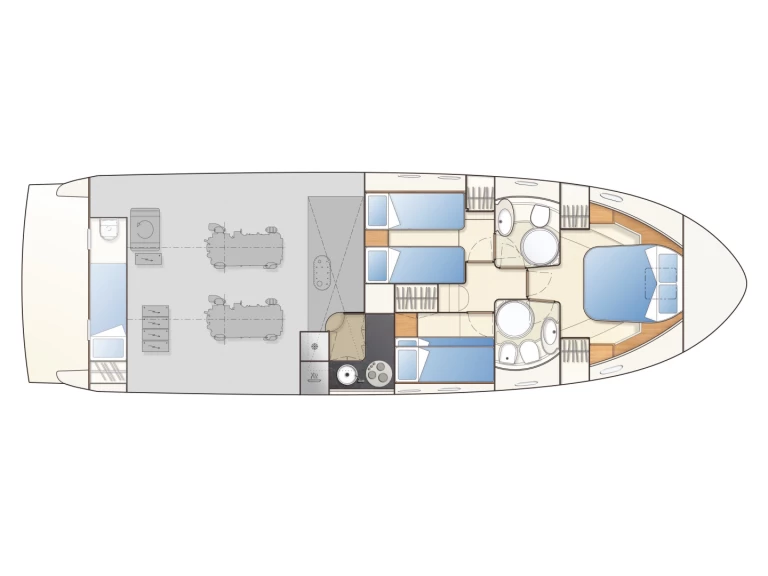 Huur Motorboot met of zonder schipper Ferretti in Panaji