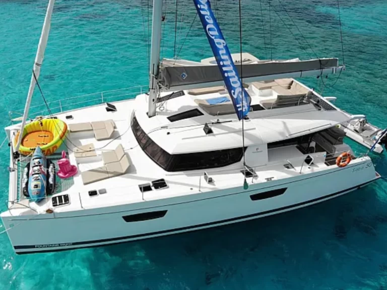 Verhuur Catamaran in Lefkáda - Fountaine Pajot Saba 50