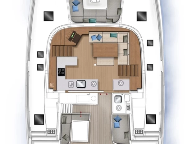 Verhuur Catamaran Lagoon met vaarbewijs