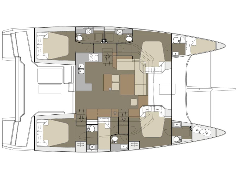 Verhuur Catamaran in Piraeus - Dufour Dufour Catamarans 48 Sail