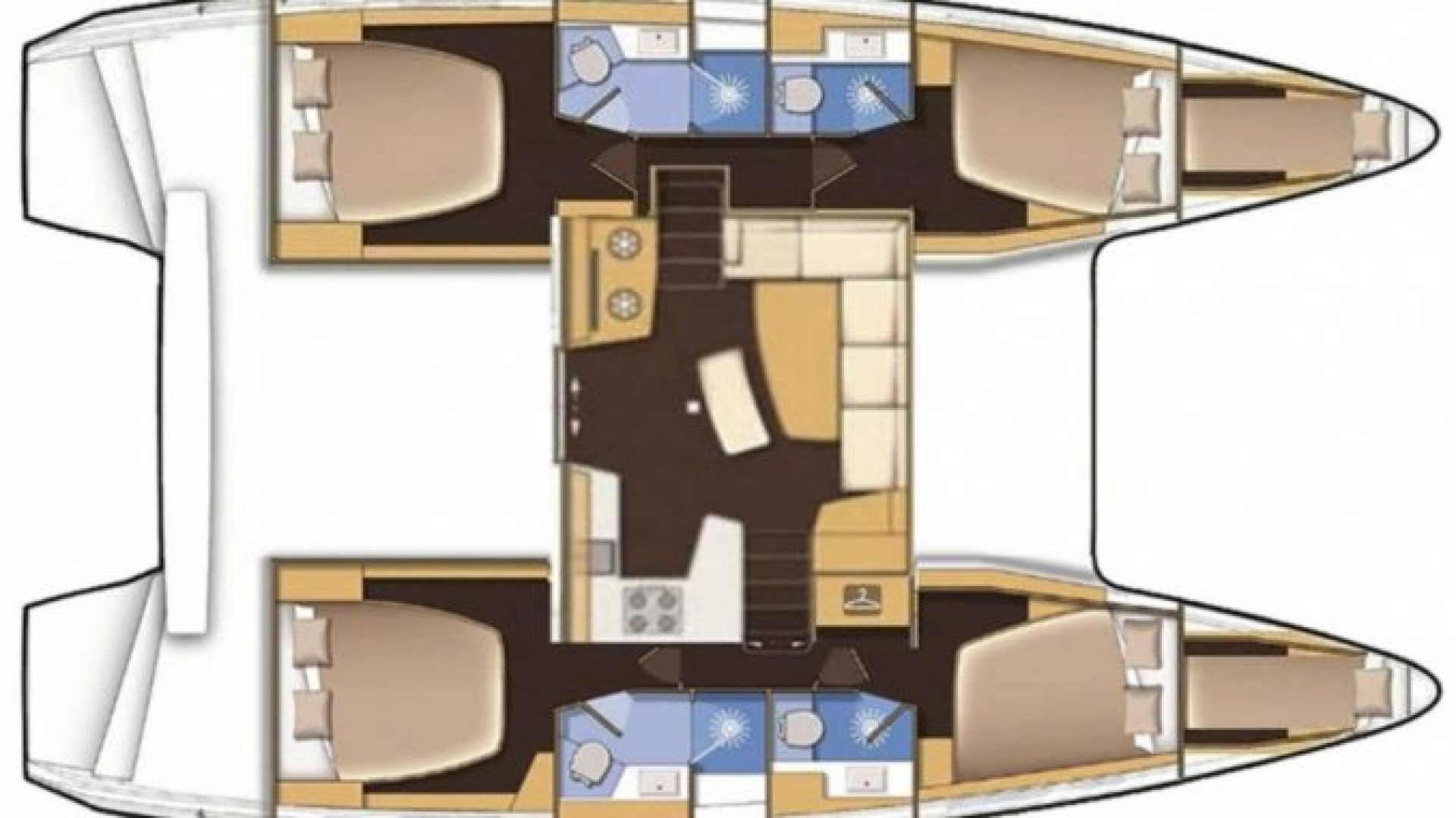 Verhuur Catamaran Lagoon met vaarbewijs