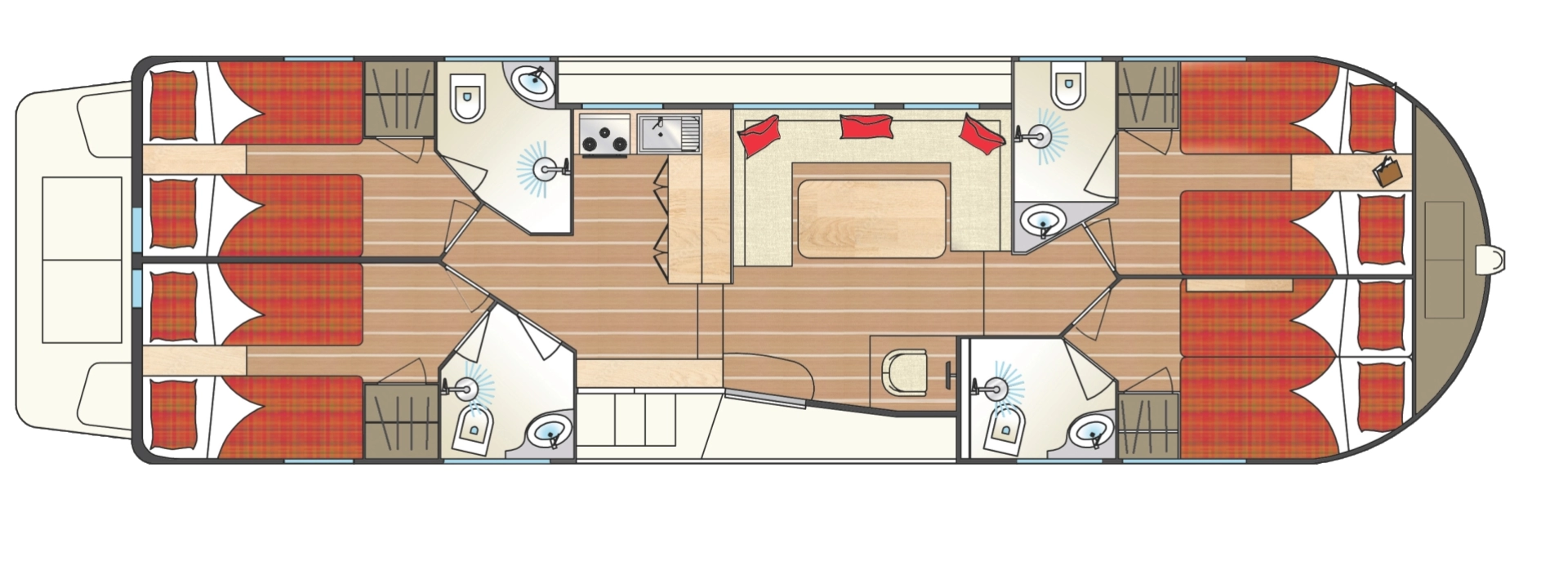 Huur Woonboot met of zonder schipper Tip-Top in Chioggia