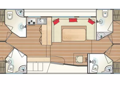 Huur Woonboot met of zonder schipper Tip-Top in Chioggia