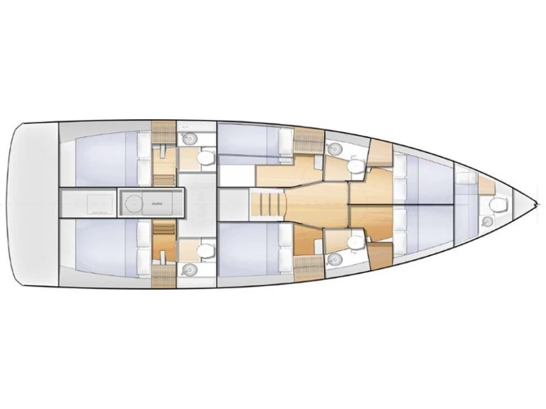 Verhuur Zeilboot in Ligia - Jeanneau Sun Loft 47