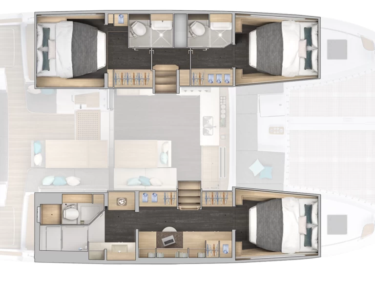 Bootverhuur Papeete goedkoop Lagoon 43