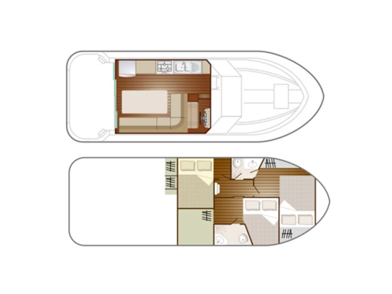 Bootverhuur Grez-Neuville goedkoop Confort Family 4-8 p.