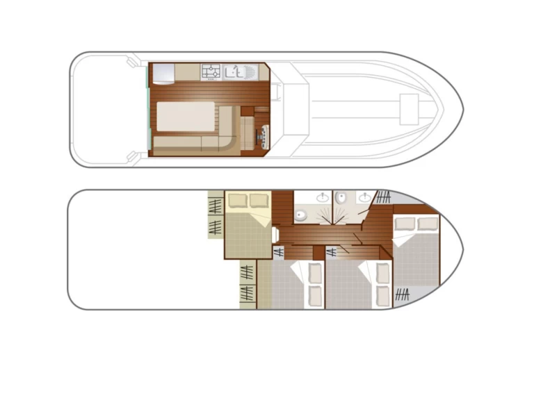 Nicols Yacht Confort Family 6-10 p. te huur van particulier of professional in Grez-Neuville