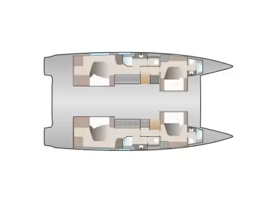 Verhuur Catamaran in Porto-Vecchio - Fountaine Pajot Aura 51