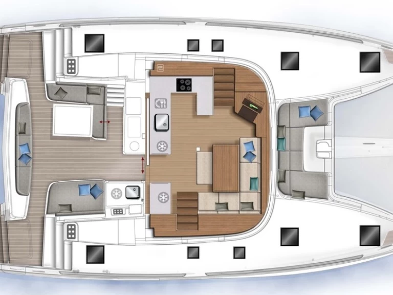Verhuur Catamaran Lagoon met vaarbewijs
