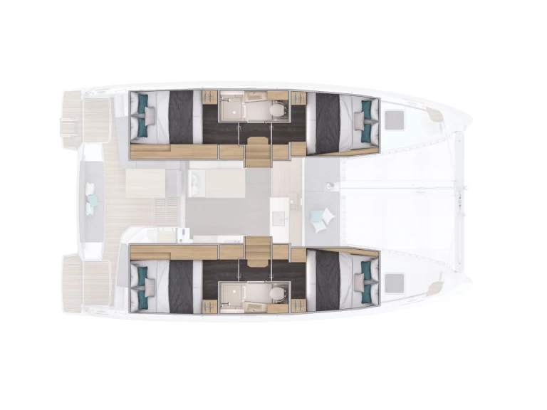 Verhuur Catamaran Lagoon met vaarbewijs
