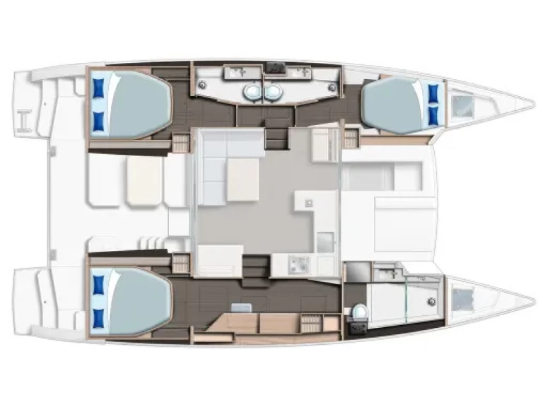 Verhuur Catamaran Leopard met vaarbewijs