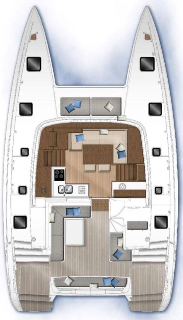 Verhuur Catamaran Lagoon met vaarbewijs