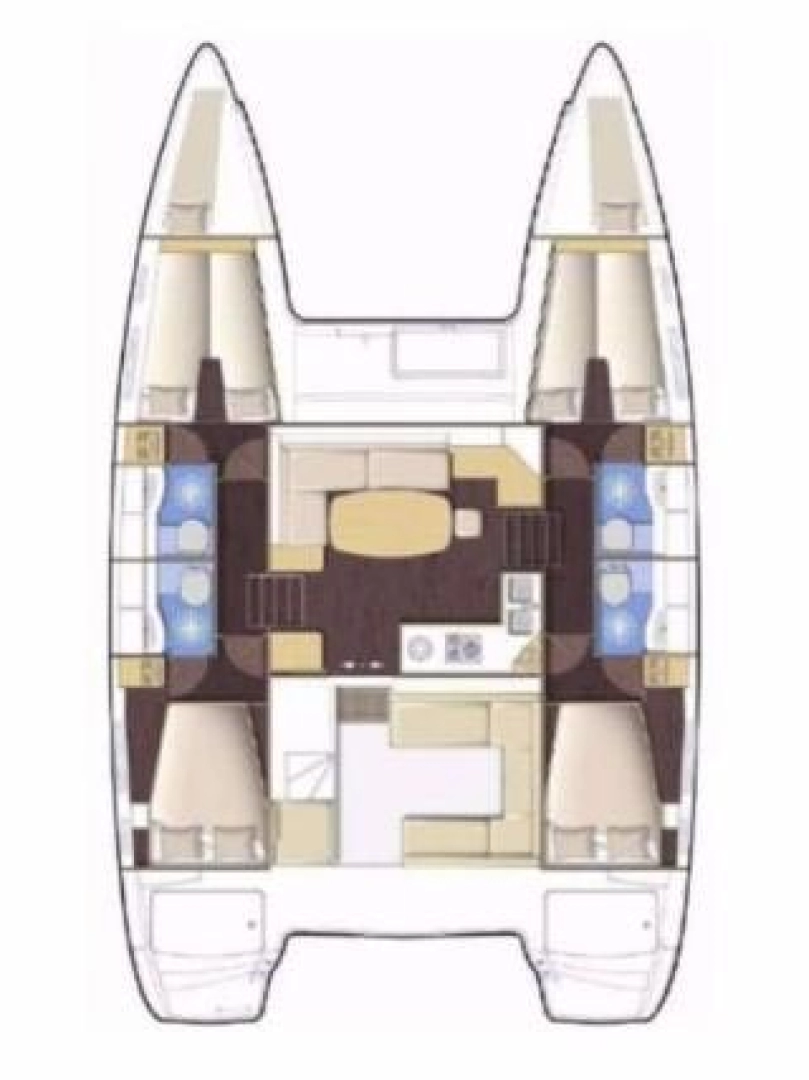 Verhuur Catamaran Lagoon met vaarbewijs