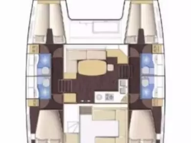 Verhuur Catamaran Lagoon met vaarbewijs