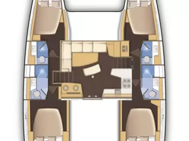 Verhuur Catamaran Lagoon met vaarbewijs